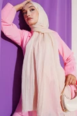 Aya Serisi İnce Pamuk Şal Vanilya -99 thumbnail 1