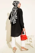 Taş Düğmeli Uzun Tunik Siyah thumbnail 3
