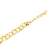 Altın Kaplama İmitasyon Zirkon Taşlı Desenli Figaro Model Çeyrek Çerçeve Bileklik BLK-1160 thumbnail 5