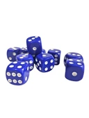Mavi Okey Zarı Renkli Masa Oyunları Zarı - 4 Adet thumbnail 4