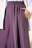 Yandan Cepli Salaş Tensel Pantolon Mor thumbnail 4
