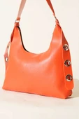 Kuş Gözü Detaylı Çanta Oranj thumbnail 3