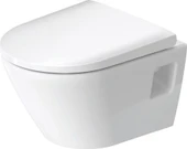 Duravit D-Neo Rimless Kanalsız Asma Klozet, Kısa (Yavaş Kapanır Kapak Dahil) 2587390075 - 1