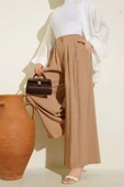Düğmeli Salaş Pantolon Latte thumbnail 1