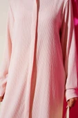 Gizli Pat Uzun Gömlek Pudra thumbnail 4