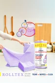 Rolltex Yırt Kopar %100 Mikrofiber Temizlik Bezi 30X30CM 20'li MOR Renk - 1