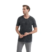 Bisiklet Yaka Regular Fit Pamuklu Triko Tişört - 3