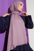 Aya Serisi İnce Pamuk Şal Lila -52 thumbnail 2
