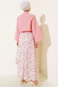 Yandan Bağlamalı Etekli İkili Takım Pudra thumbnail 3