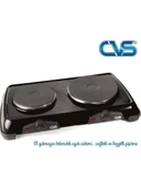 CVS DN 202 Twinn Siyah İkili Elektrikli Ocak - 2