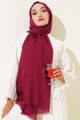 Aya Serisi İnce Pamuk Şal Vişne -62 thumbnail 2