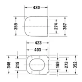 Duravit Happy D.2 Klozet Kapağı, Yavaş Kapanır, Beyaz, 0064590095 - 2