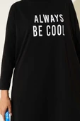 Always Be Cool Baskılı Tunik Siyah thumbnail 4