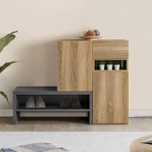 Çok Amaçlı Dolap, Blesk Cunda Dresuar Ayakkabılık Dolabı thumbnail 2