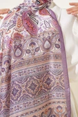 Paisley Rüyası Serisi Şal Lila thumbnail 4