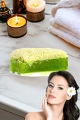 %100 El Yapımı Doğal Kabak Lifli Keçi Sütü Aloe Vera Sabun 120 Gr - 3