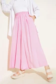 Yandan Cepli Salaş Tensel Pantolon Pembe thumbnail 2
