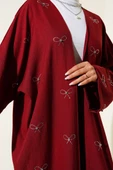 Taş Fiyonklu Kimono İkili Takım Bordo thumbnail 4