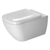 Duravit Happy D.2 Rimless Kanalsız Asma Klozet (Yavaş Kapanır Klozet Kapağı Dahil) Beyaz, 2222390075 - 1