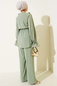 Fırfır Detaylı Bel Lastikli İkili Takım Mint thumbnail 3