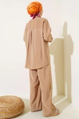 Boncuk İşlemeli Salaş İkili Takım Latte thumbnail 3