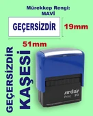Geçersizdir Kaşesi, 912 (51mmx19mm) Mavi Keçeli Otomatik Kaşe thumbnail 1