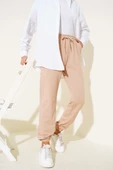 Bel Ve Bilek Lastikli Jogger Pantolon Camel thumbnail 1