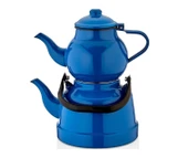 Ebru Emaye Çaydanlık Takımı 13/18 Mavi - 1