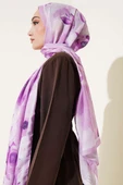 Retro Rose Desen Şal Lila thumbnail 3