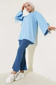 Loyşa Bilek İp Bağlamalı Tunik Mavi thumbnail 2