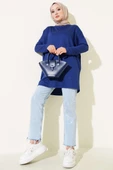 Kalp Detaylı Basic Tunik Lacivert thumbnail 2
