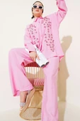 Boncuk İşlemeli Salaş İkili Takım Pembe thumbnail 1