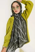 Halat Desenli Soft Şal Zümrüt thumbnail 2