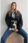 Quzu Fular Detaylı Kadın Sweatshirt thumbnail 5