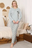 Desen Fitilli Pijama Takımı Çağla Yeşili thumbnail 2