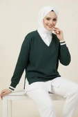 Gömlek Yakalı Granili Tunik Zümrüt thumbnail 2