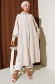 Gizli Düğmeli Tensel Tunik Taş thumbnail 2
