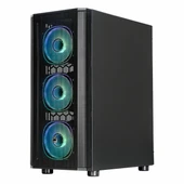Frisby CM-105 650W 80+ USB 3.2 ARGB ATX Mid Tower Siyah Kasa thumbnail 2