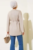 İspanyol Kol Bağcıklı Tunik Bej thumbnail 3