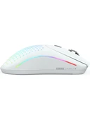 Glorious Model O 2 GLO-MS-OWV2-MW Beyaz RGB Optik Kablolu/Kablosuz Oyuncu Mouse - 1