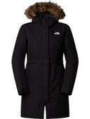 Zaneck Kadın Kışlık Uzun Parka Ceket Kapüşonlu Siyah - 1