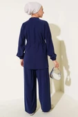 Bel Tünelli Cep Kapaklı Tensel İkili Takım Lacivert thumbnail 3