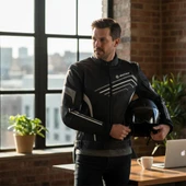 SCOYCO JK153 SİYAH GRİ KORUMALI MOTOSİKLET MONT thumbnail 4