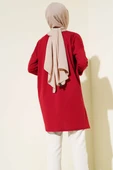 Yan Yırtmaçlı Basic Tunik Bordo thumbnail 3