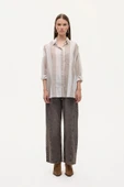 Quzu Matchli Oversize Kadın Gömlek 26KGML01003 thumbnail 4