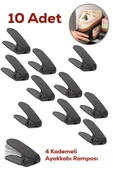 Porsima 5301 10lu Ayakkabı Rampası Ayakkabı Düzenleyici Dolap İçi Organizer- Siyah - 2