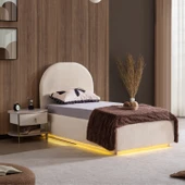 Karyola, Blesk Alya Ledli Bazalı Karyola, Komodin thumbnail 1