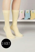 Kadın 3lü Bambu Soket Çorap Asorti 3 thumbnail 1