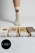 Kadın 4lü Karışık Soket Çorap Asorti 1 thumbnail 1