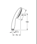 Grohe Tempesta 110 El Duşu, 1 Akışlı Krom, 27923003 - 2